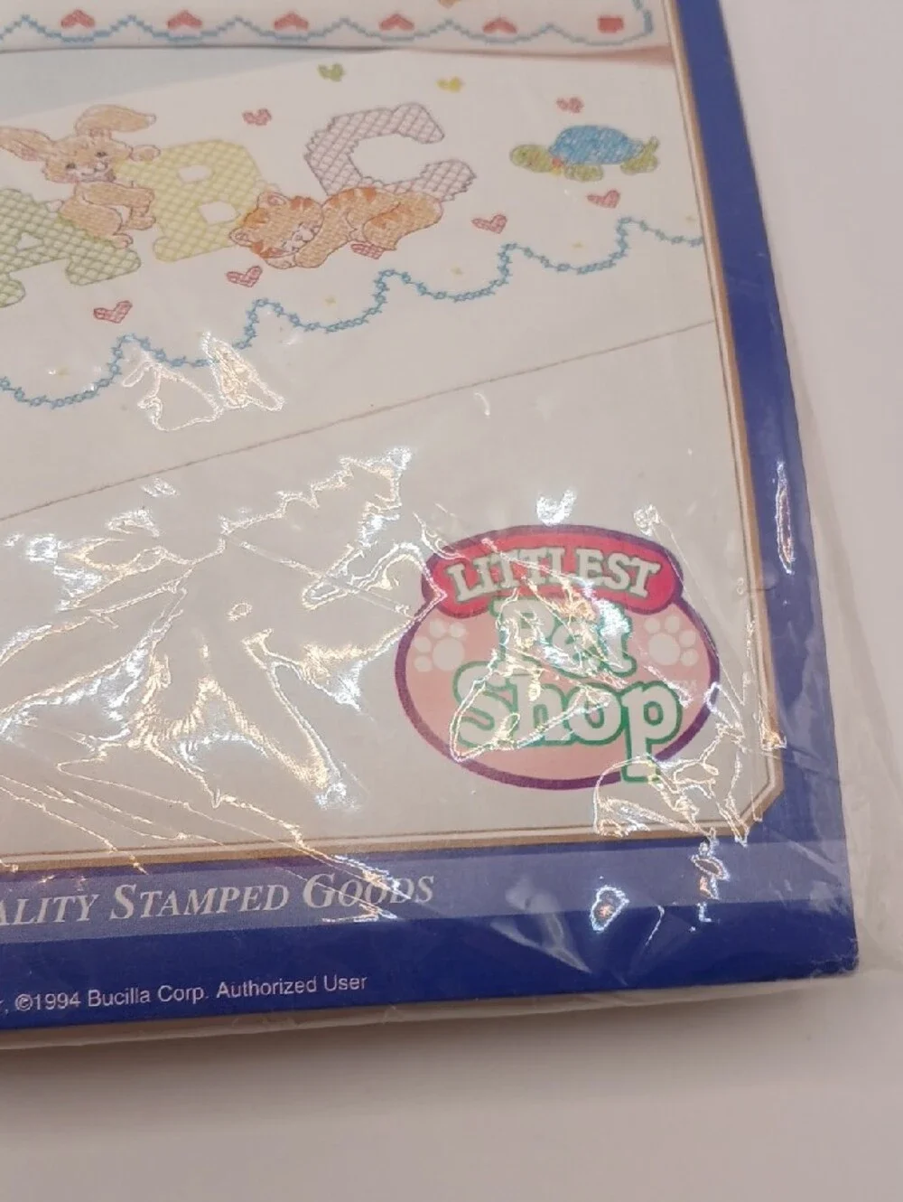 Bucilla Littlest Pet Shop Sheet & Pillowcase Cross Stitch *Floss Not Included